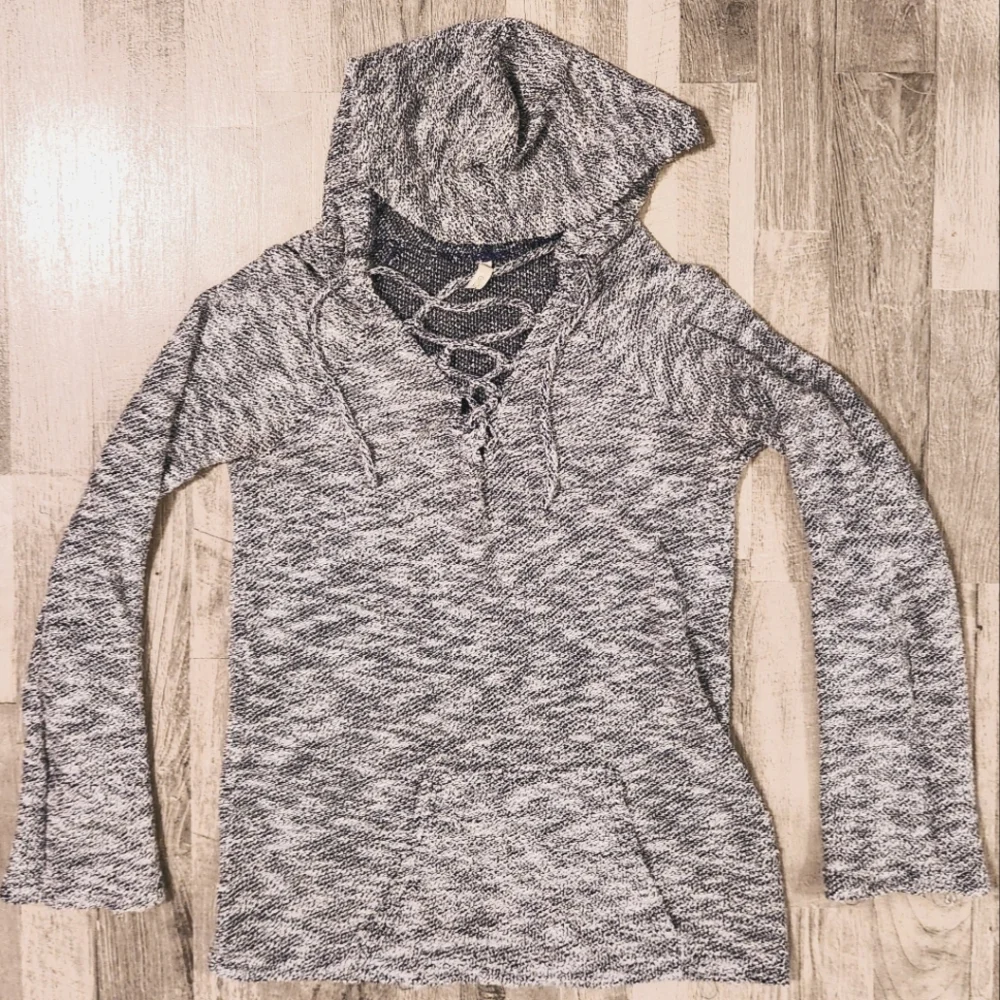 Elan‎ Soft Knit Hoodie Sweater - Navy Heather - Small - Picture 9 of 9